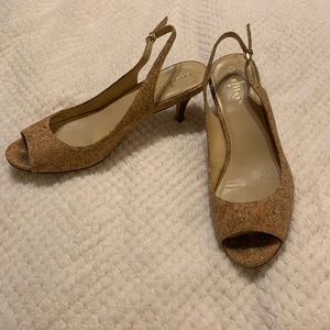 Cole Haan Cork Kitten Heels
